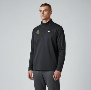 NIKE Men's Baylor Bears Black Long Sleeve Qtr Zip Pullover Size XXL